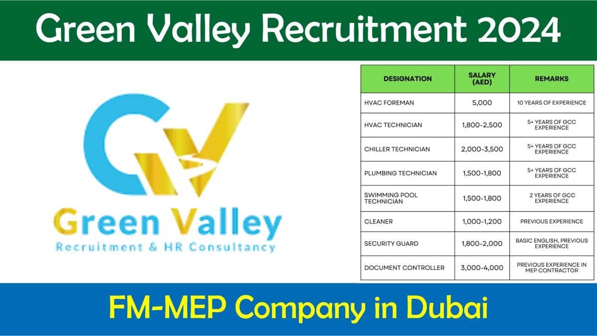 Green Valley Recruitment 2024
