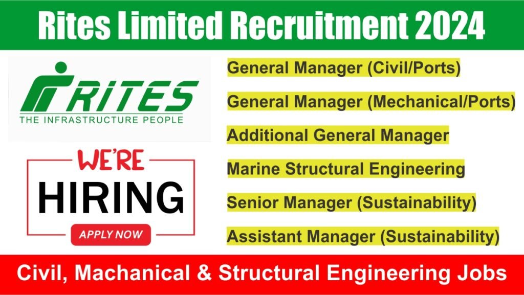 Rites Limited Recruitment 2024