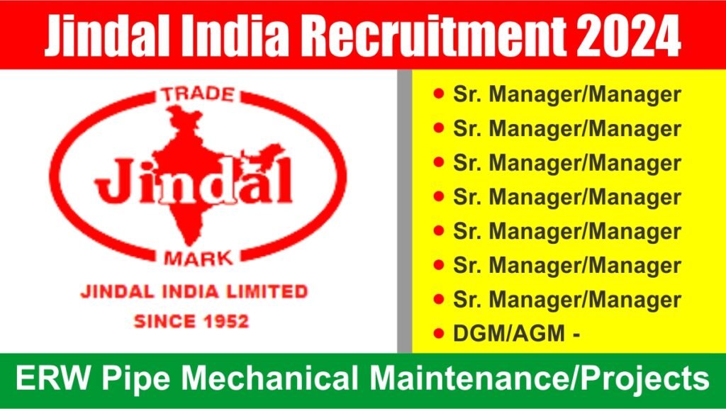 Jindal India Recruitment 2024