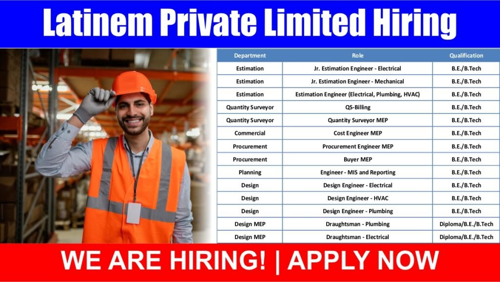 Latinem Private Limited Hiring 2024