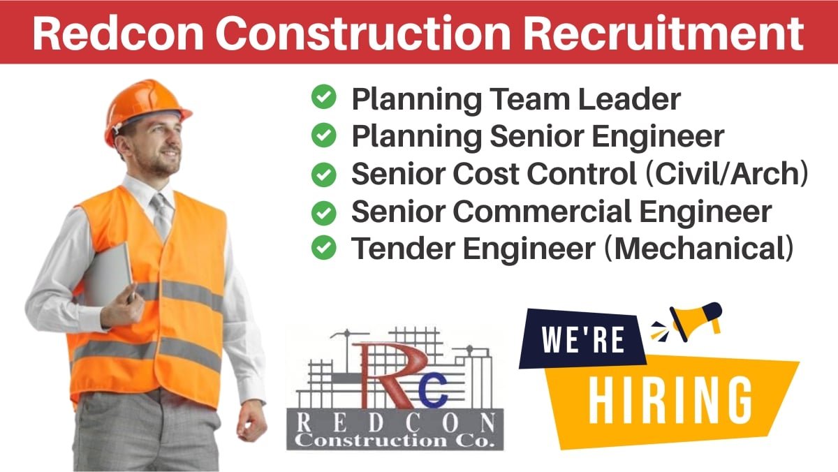 Redcon Construction Recruitment 2024