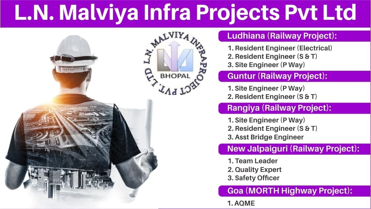 L.N. Malviya Infra Projects Pvt Ltd Recruitment 2024
