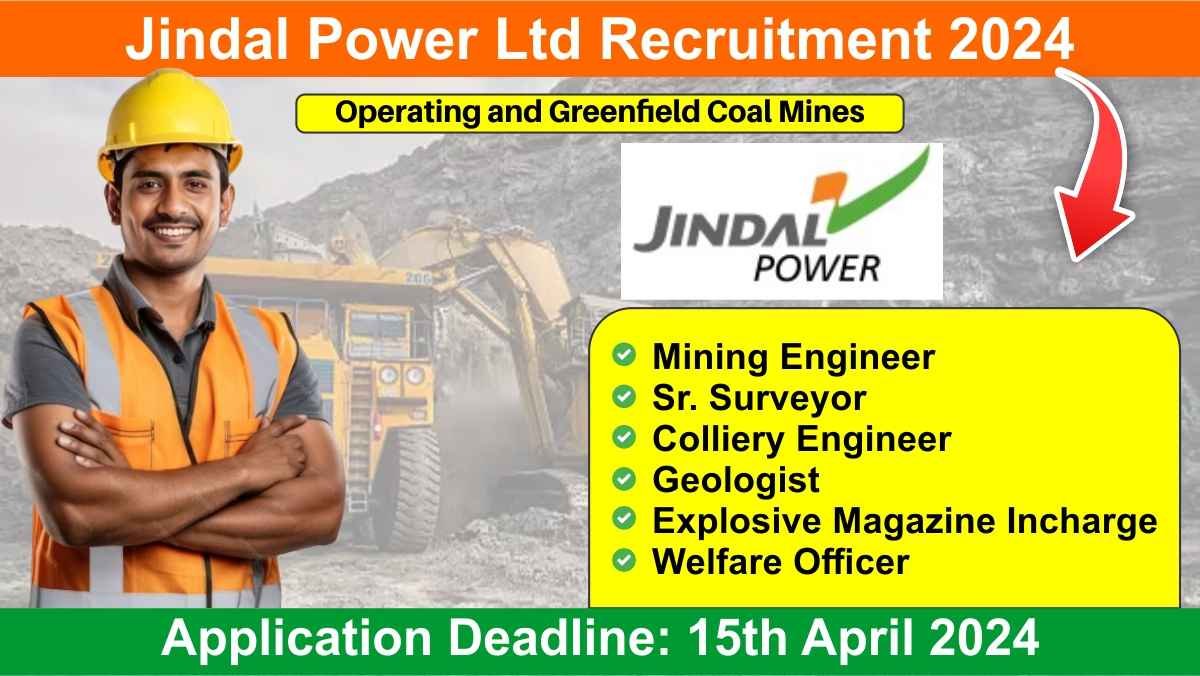 Jindal Power Ltd Recruitment 2024
