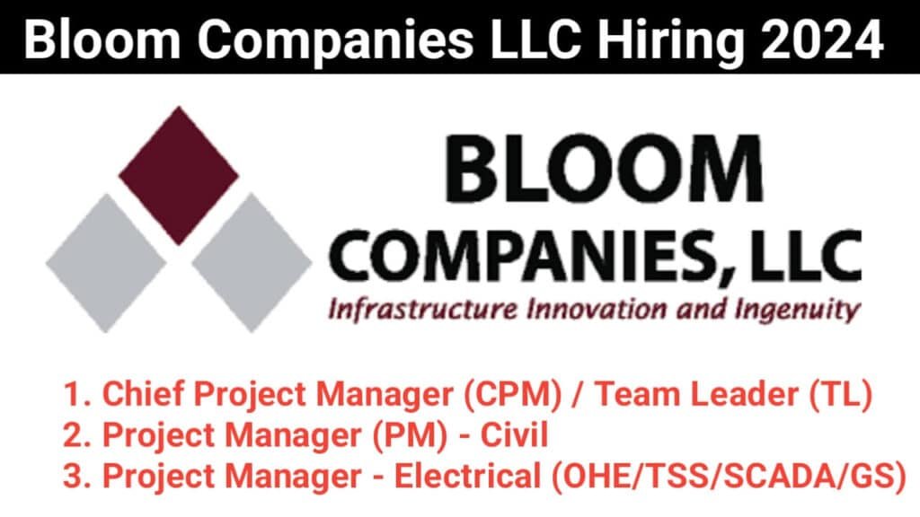 Bloom Companies LLC Hiring 2024
