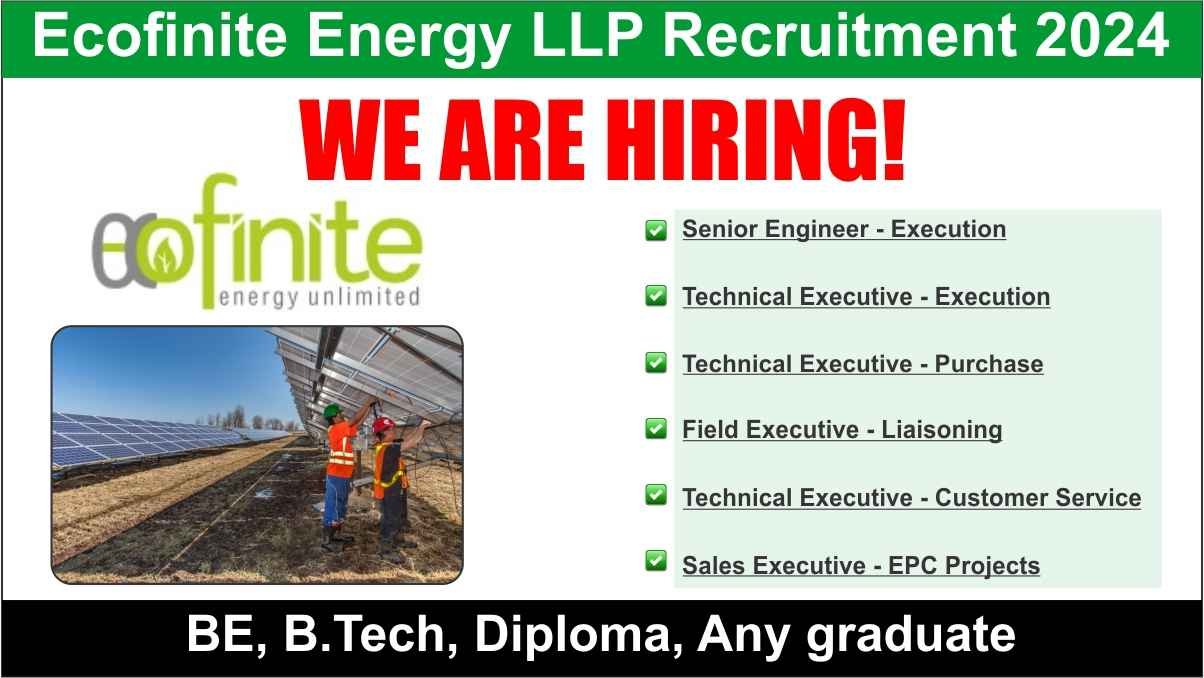Ecofinite Energy LLP Recruitment 2024