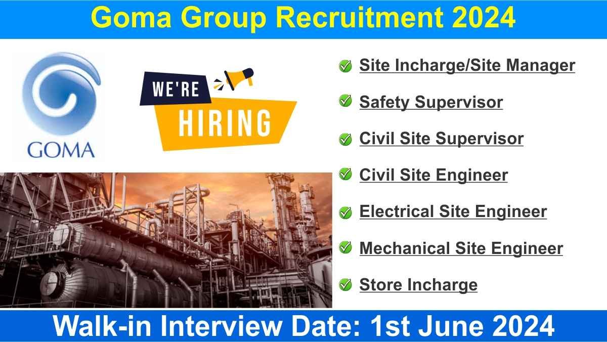 Goma Group Recruitment 2024