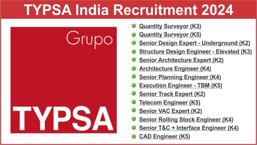 TYPSA India Recruitment 2024
