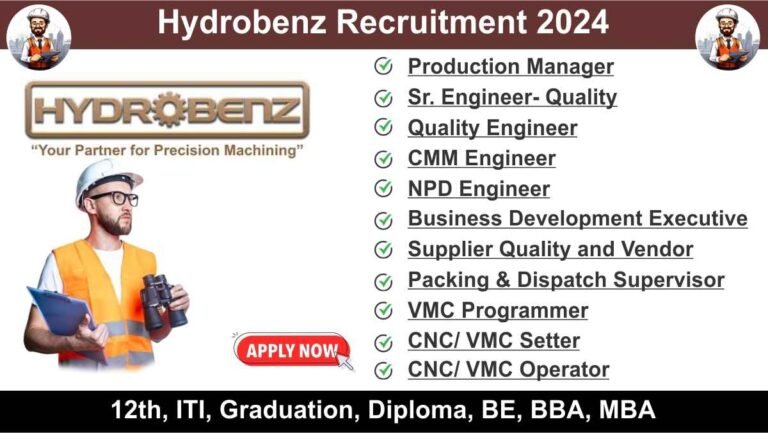 Hydrobenz Recruitment 2024