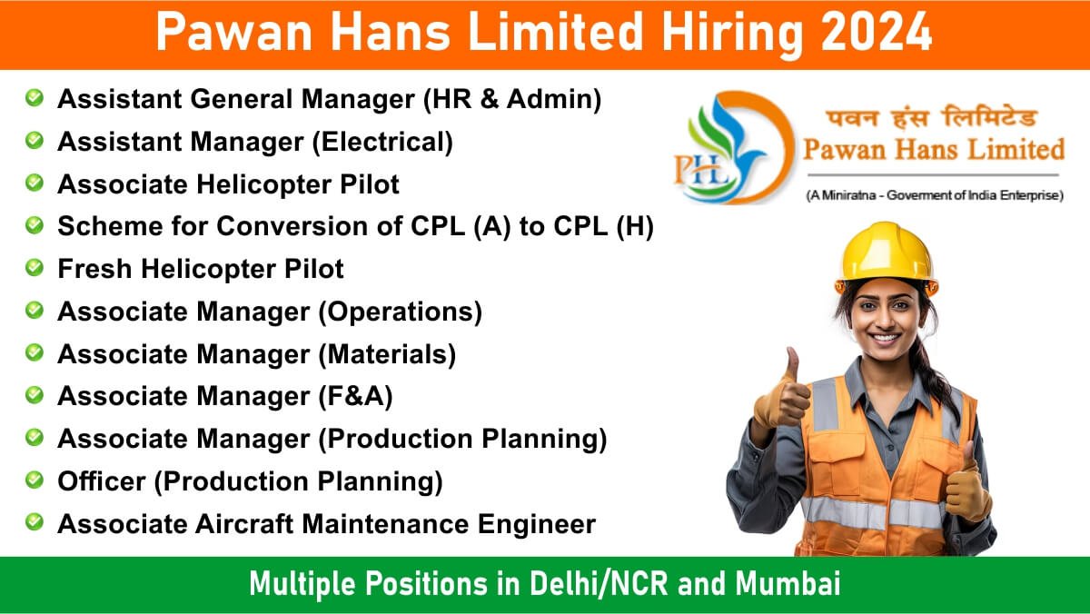 Pawan Hans Limited Hiring 2024