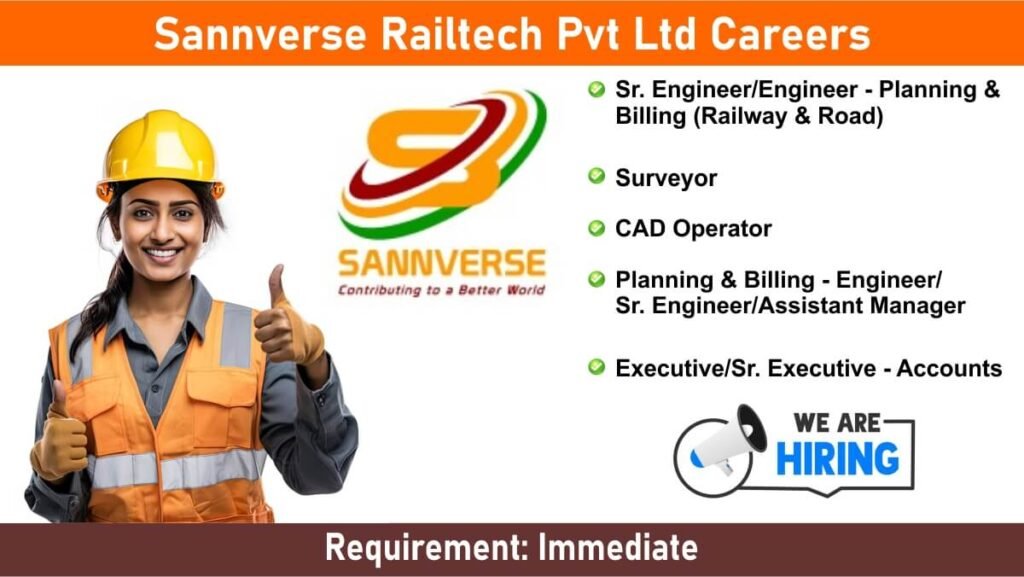 Sannverse Railtech Pvt Ltd Careers