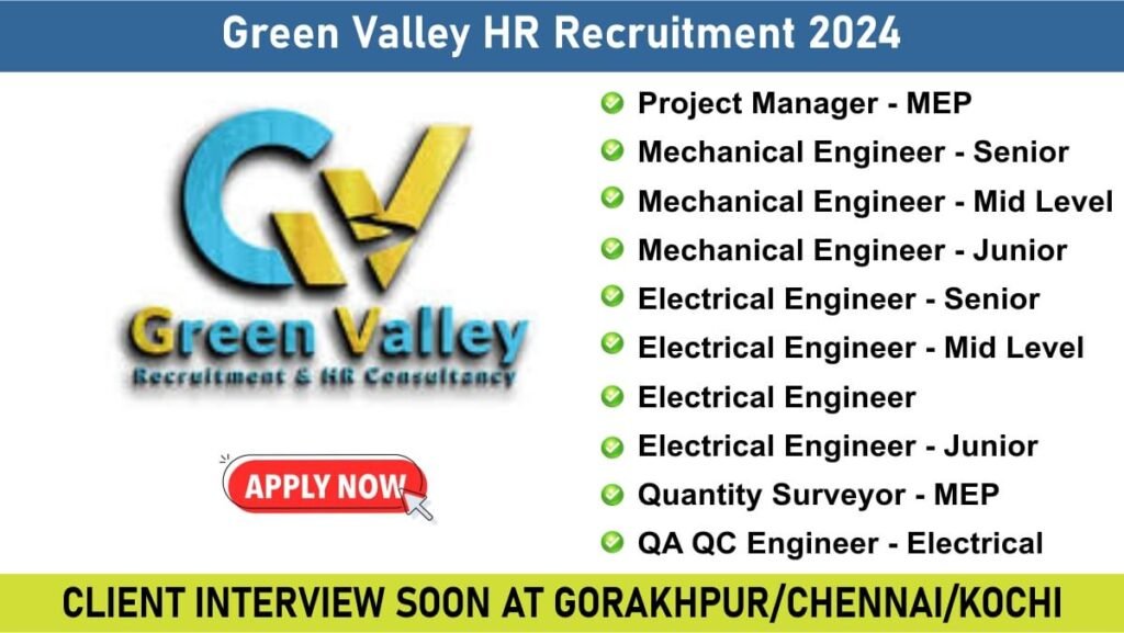 Green Valley HR Recruitment 2024