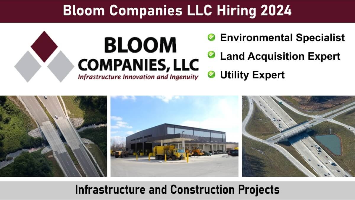 Bloom Companies LLC Hiring 2024