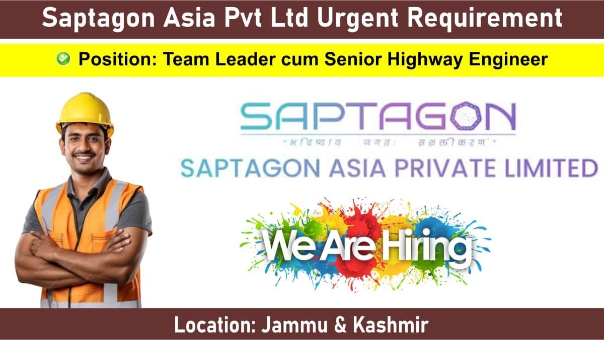 Saptagon Asia Pvt Ltd Urgent Requirement