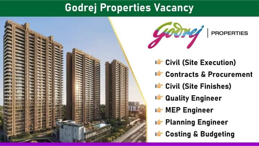 Godrej Properties New Job Vacancy