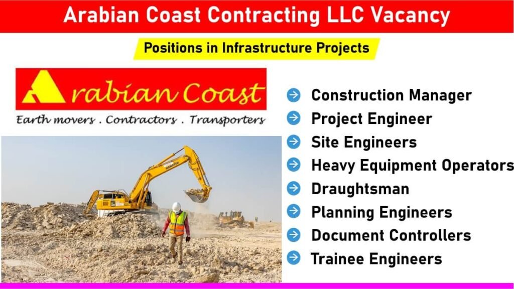 Arabian Coast Contracting LLC Vacancy