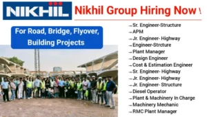 Nikhil Group Latest vacancy 2025 | For Machinery Mechanic, Jr. Engineer – Highway, Diesel Operator, RMC Plant Manager