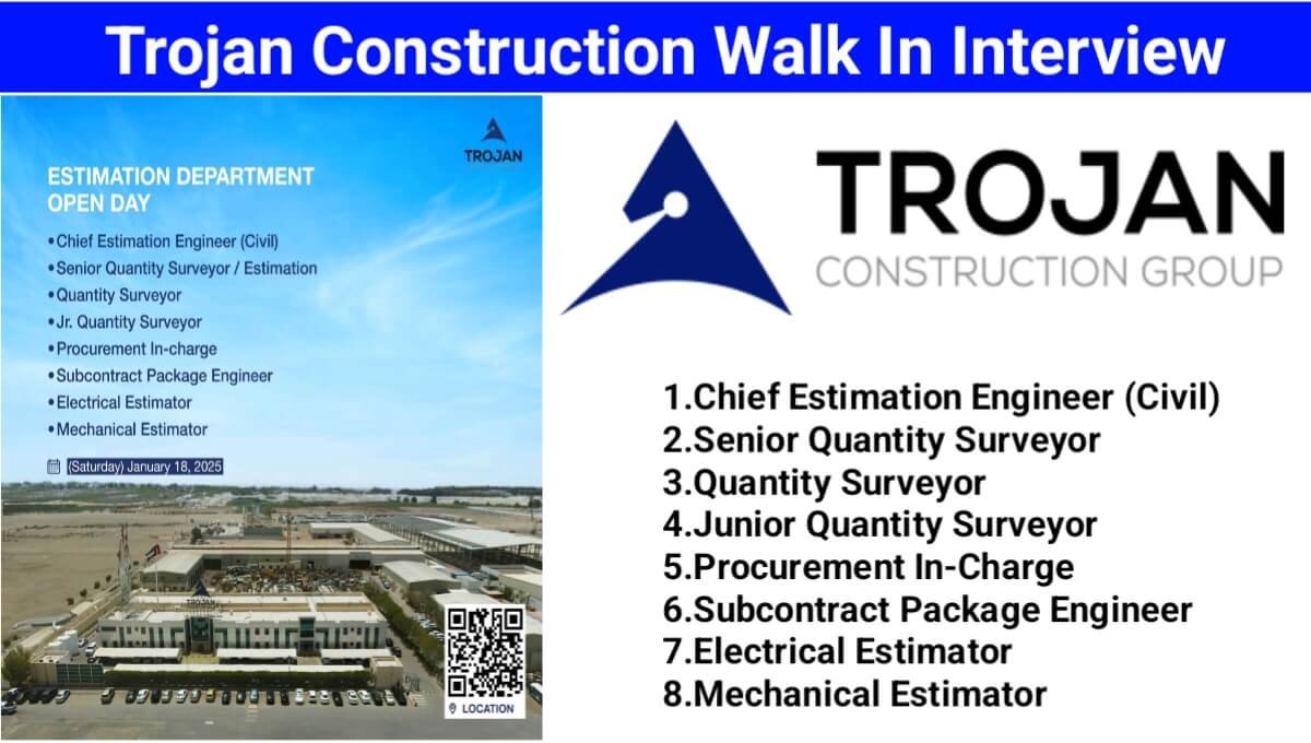 Trojan Construction Group Recruitment 2025