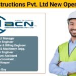 ACN Constructions Pvt. Ltd New Opening 2025 | Job Location : Pune, Thane & Chakan