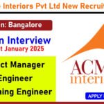 Acme Interiors Jobs, Interior Design Jobs, Bangalore Jobs, Project Manager, Site Engineer, Planning Engineer, Walk-In Interview, Construction Jobs, Interior Spaces, Banaswadi Jobs