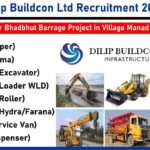 Dilip Buildcon Jobs, Bhadbhut Barrage Project, Driver Jobs, Machine Operator Jobs, Excavator Operator, Loader Operator, Roller Operator, Hydra Operator, Bharuch Jobs, Gujarat Jobs, Construction Jobs.