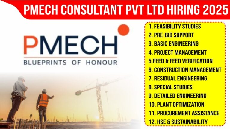 PMech Consultant Pvt Ltd Hiring 2025