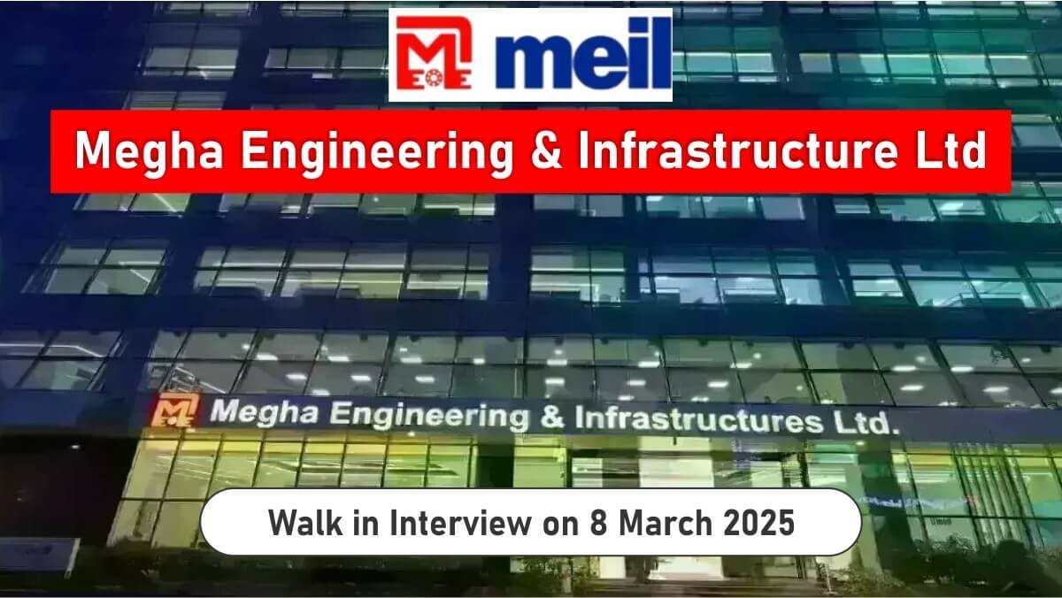 Megha Engineering & Infrastructure Ltd Vacancy