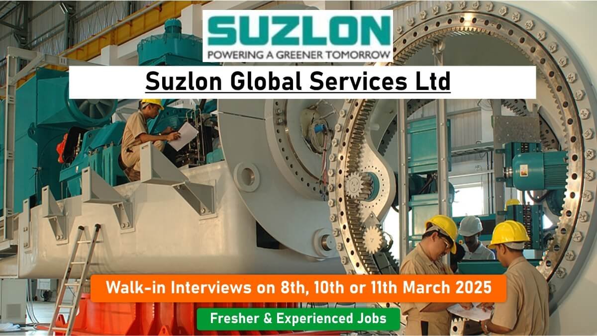 Suzlon Global Services Ltd Vacancy 2025