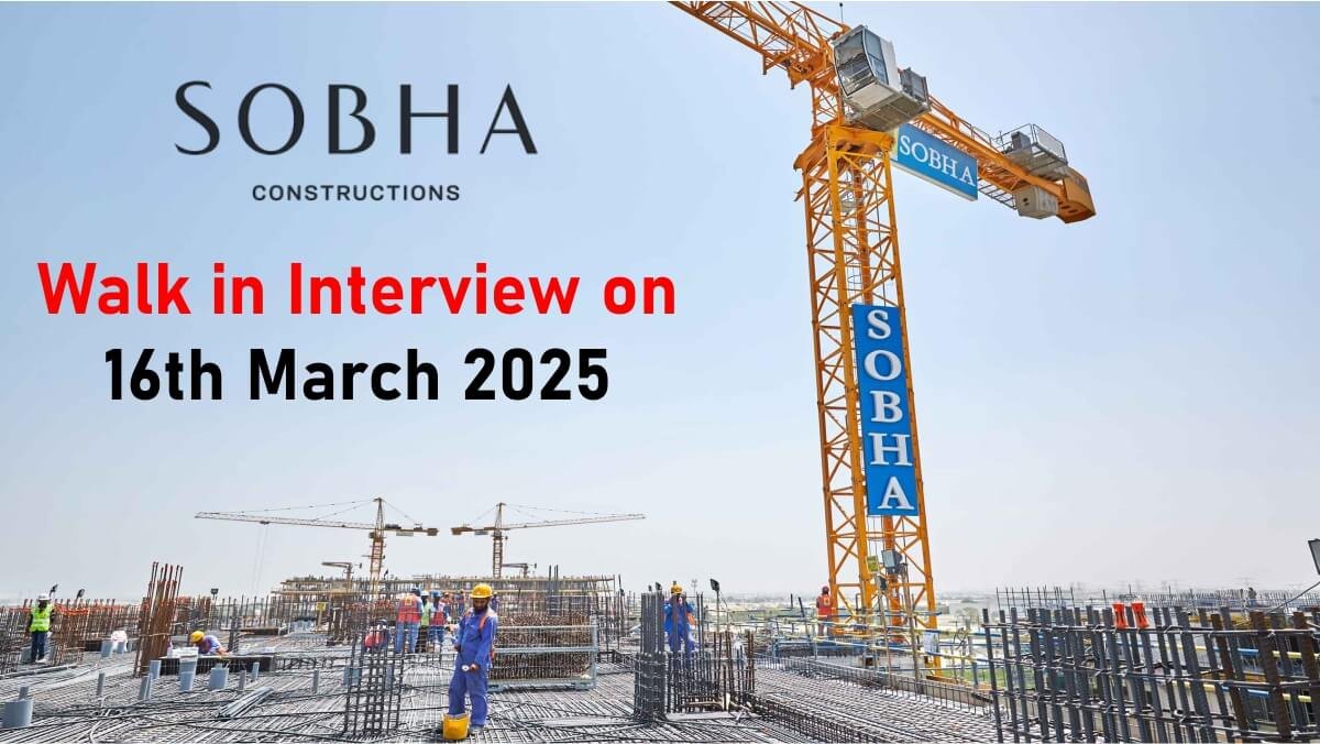 Sobha Constructions Vacancy