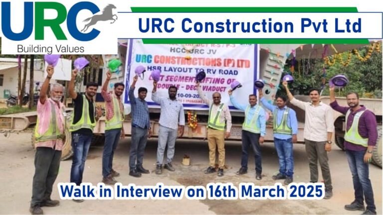 URC Construction Pvt Ltd Vacancy