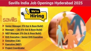Savills India Walk In Interview on 11 October 2025 | For Hyderabad Location