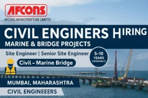 AFCONS Infrastructure Limited Vacancy | For Marine Bridge Projects
