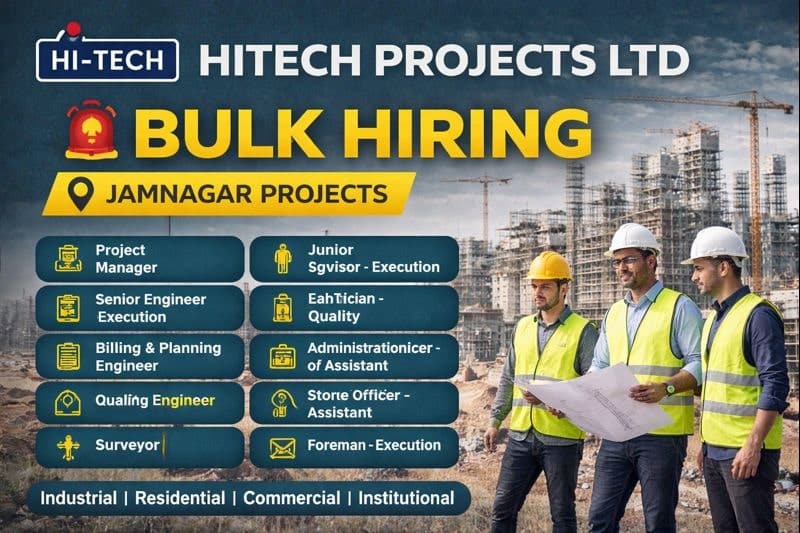 HITECH Projects Ltd Walk-In Interview 2026 | Date: 7 January 2026 (Wednesday)