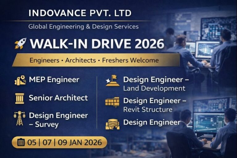 Indovance Pvt. Ltd. Walk-In Interview 2026 | MEP Engineer Jobs Near Me