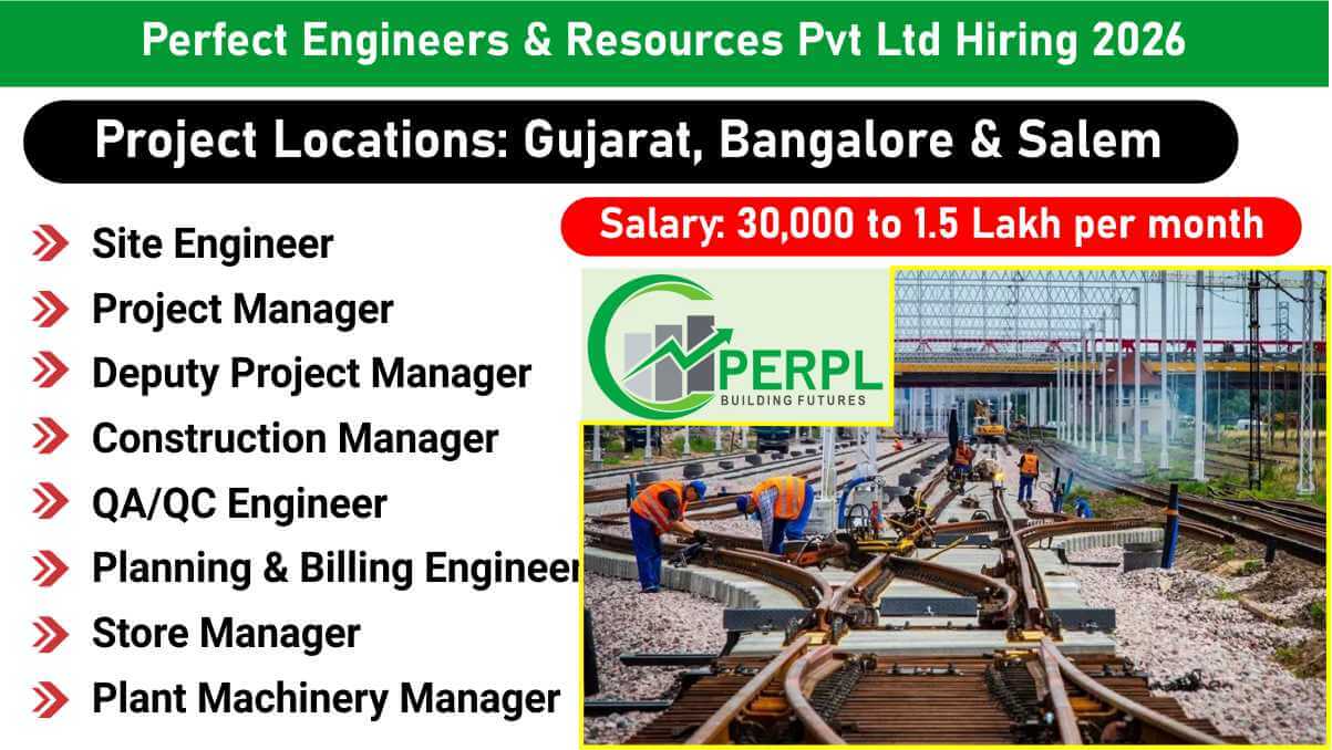 Perfect Engineers & Resources Pvt Ltd Vacancy 2026 | Site Engineer to Project Manager