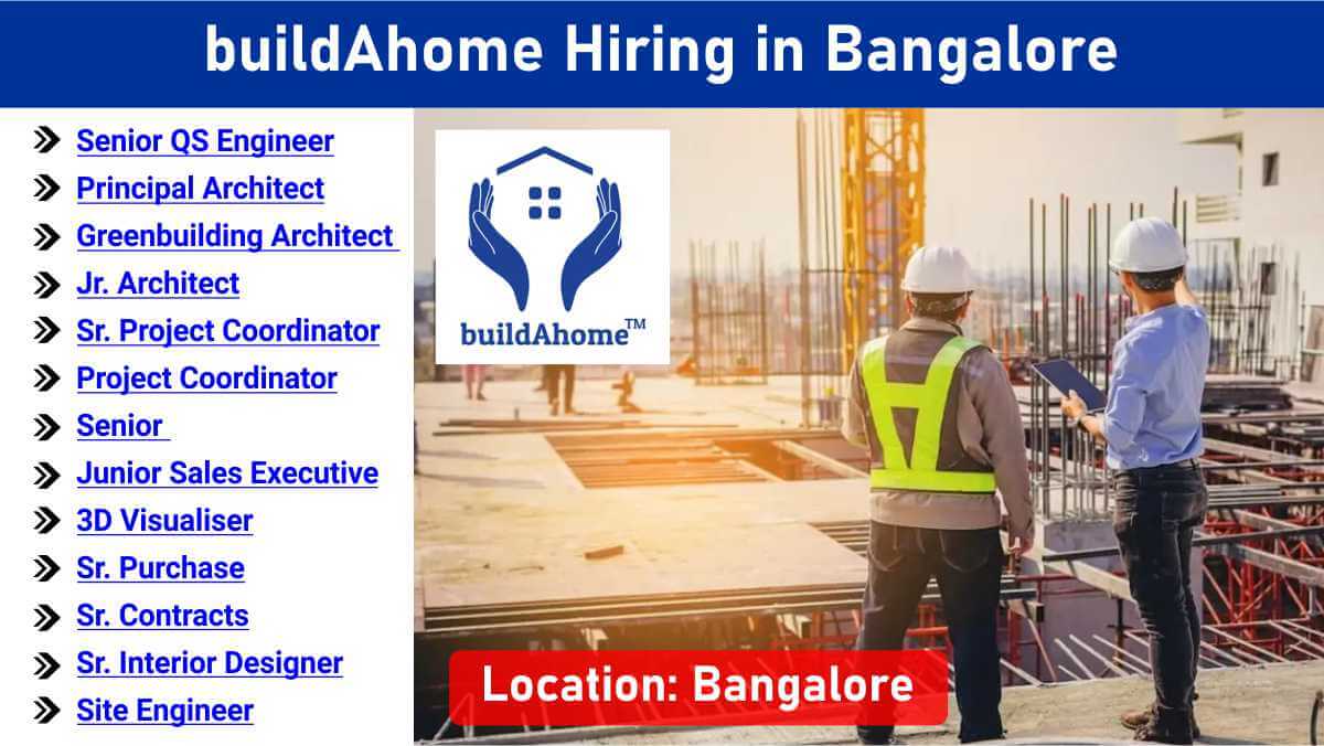 buildAhome Recruitment 2026 | Architects, QS, Site Engineers & Sales Jobs