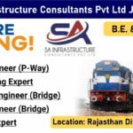 SA Infrastructure Consultants Pvt Ltd Vacancy 2026 | Railway Project Jobs in Rajasthan